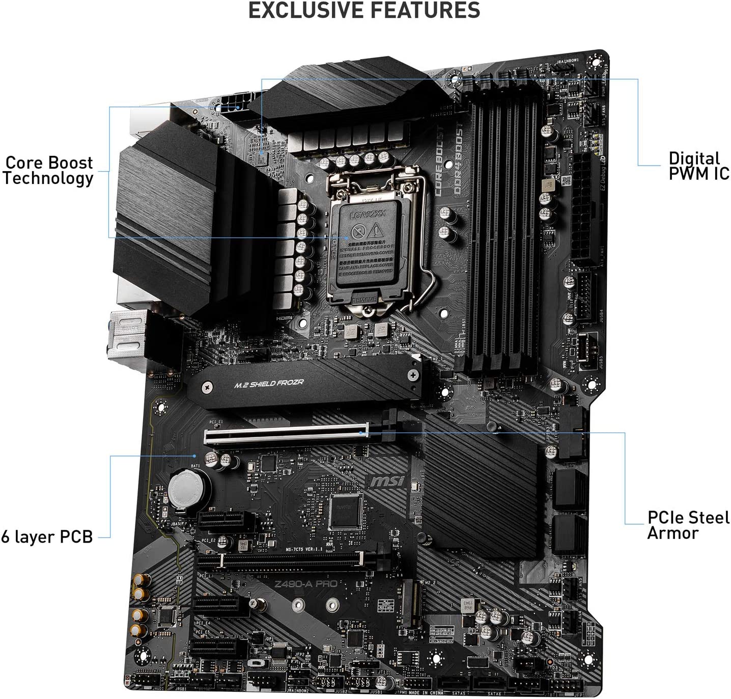 MSI Motherboard Z490-A PRO MSI Motherboard Z490-A PRO